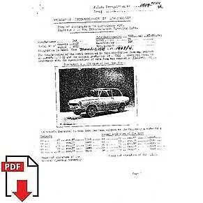 1971 Daf 55 FIA homologation form PDF download